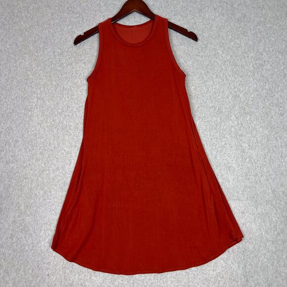 Shebird Terracotta The Tunic Tank Bra Dress Sz Small Build in Bra Pockets Casual - Picture 2 of 10